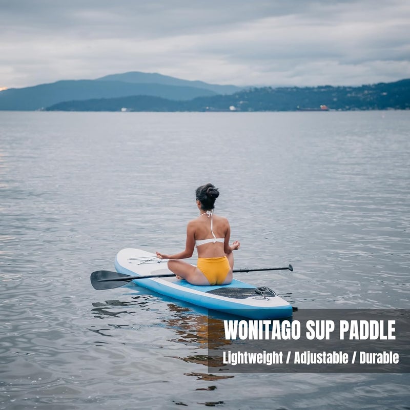 WONITAGO SUP Paddleboard Paddle with Aluminum Shaft and Nylon Blade, Lightweight Stand Up Paddle Board Oars, Adjustable170-210 cm/68-84 inch - Image 5